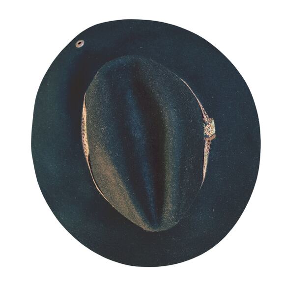 Peter Grimm True Character Black Southwestern Boho Wool Felt Floppy Hat - Picture 10 of 11